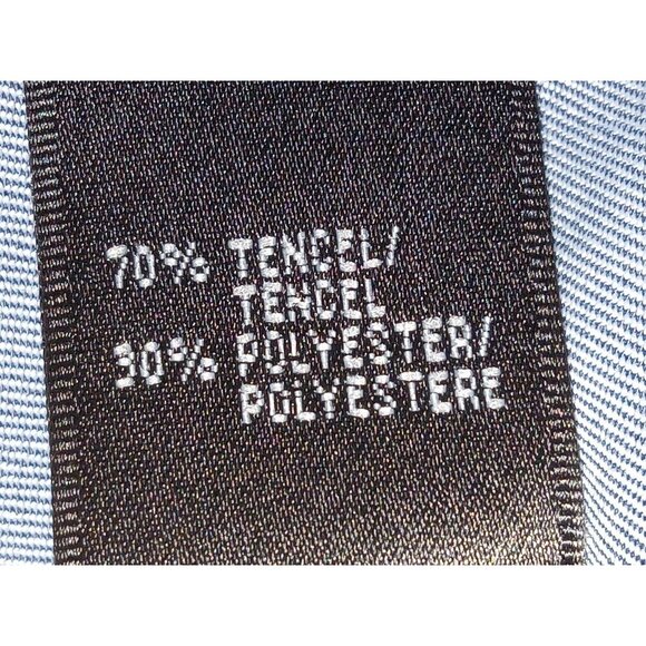 Lafayette 148 Womens Jacket Blue Ruched Utility Buckle Crew Neck Full Zip Size 8 - Picture 9 of 15